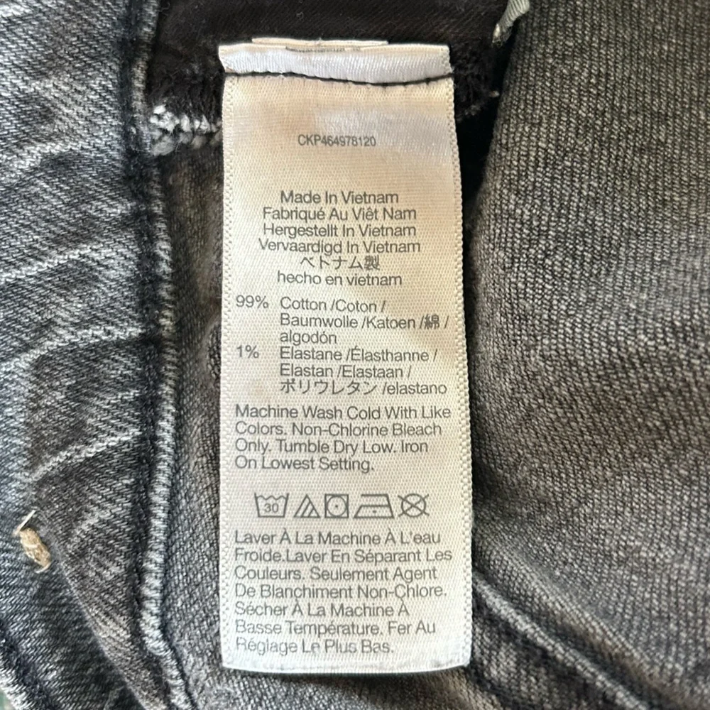 Madewell | Women’s Grey Stonewashed The Perfect Vintage Straight Leg Jeans Sz 26